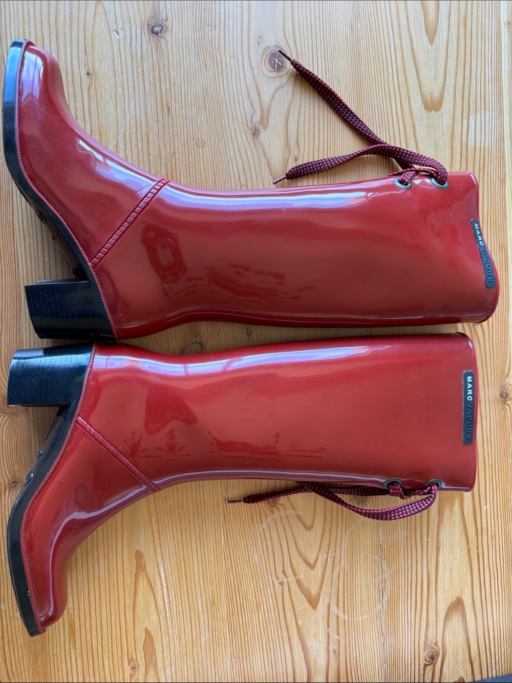 Marc Jacobs Red Patent Rain Boots - Picture 12 of 16